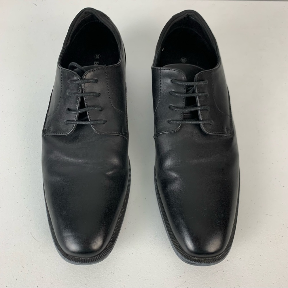 Bruno Marc Dress Shoes Mens 10 Oxford Black Lace Up Almond Toe Casual SBOX221M
